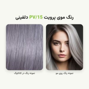 رنگ مو پرویت شماره PV/15 سری ترکیبی رنگ دلفینی حجم 120 میلی لیتر
